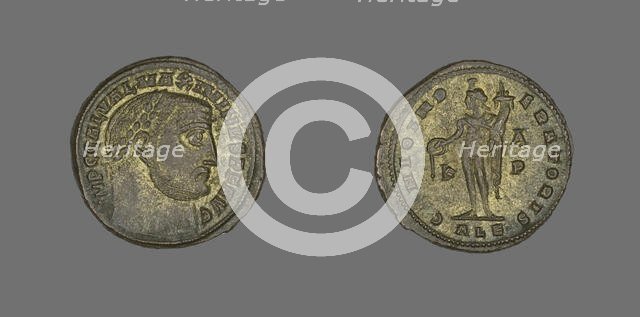 As (Coin) Portraying Emperor Galerius, 305-311. Creator: Unknown.