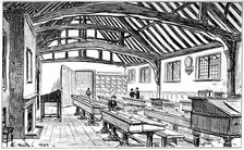 The grammar school, Stratford-upon-Avon, Warwickshire, 1885.Artist: Edward Hull