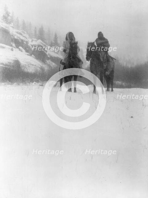 For a winter campaign-Apsaroke, c1908. Creator: Edward Sheriff Curtis.