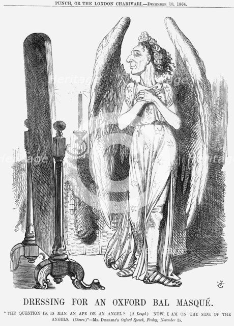 'Dressing for an Oxford Bal Masqué', 1864. Artist: John Tenniel
