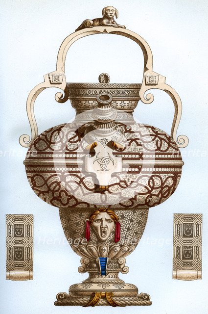 Vessel of Henri II ware, 16th century, (1870).Artist: Franz Kellerhoven