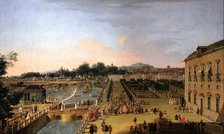  'Ferdinand VI and Barbara of Braganza in the gardens of Aranjuez, 1756', oil Painting by Frances…