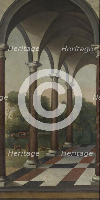 Colonnade giving onto a Park, 1660-1673. Creator: Barent Fabritius.