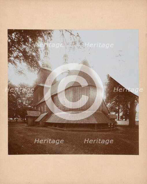 Church of St Sebastian - general view from the south-east, Niedzwiedz, between 1905-1915. Creator: Unknown.