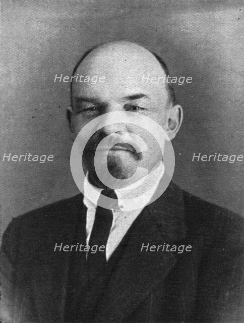 The Bolshevik Coup in Russia; Oulianov known as Lenin, 1917. Creator: Unknown.