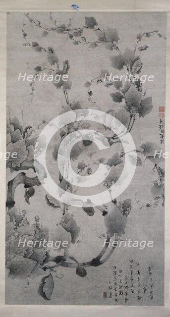 Squirrels on a pine, 1849 or 1909. Creator: Ruan Linchuan.