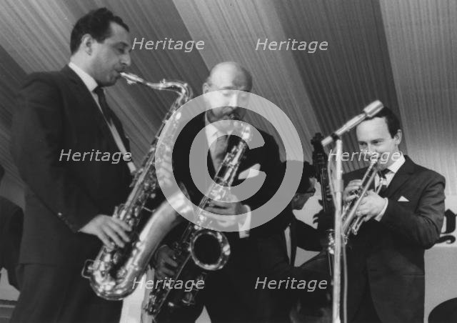Alex Welsh, Al Gay, Bud Freeman, Manchester Jazz Festival, 1963. Creator: Brian Foskett.