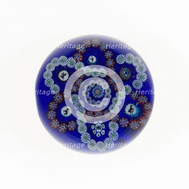 Paperweight, France, c. 1845/60. Creator: Baccarat Glasshouse.