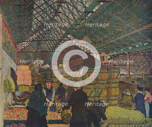 'Leeds Market', c1913 (1935). Artist: Harold Gilman.
