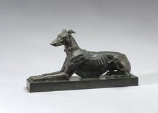 Tom, Algerian Greyhound, model 1868, cast by 1874. Creator: Antoine-Louis Barye.