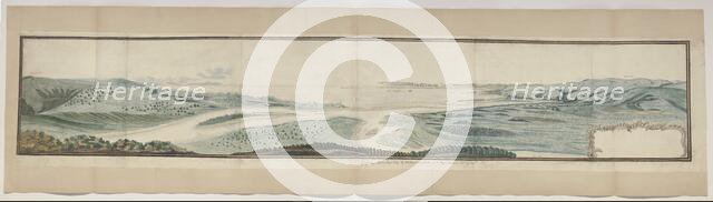 Panorama of Plettenberg Bay, seen from an elevation at the mouth of the Keurbooms River, 1778. Creators: Robert Jacob Gordon, Johannes Schumacher.