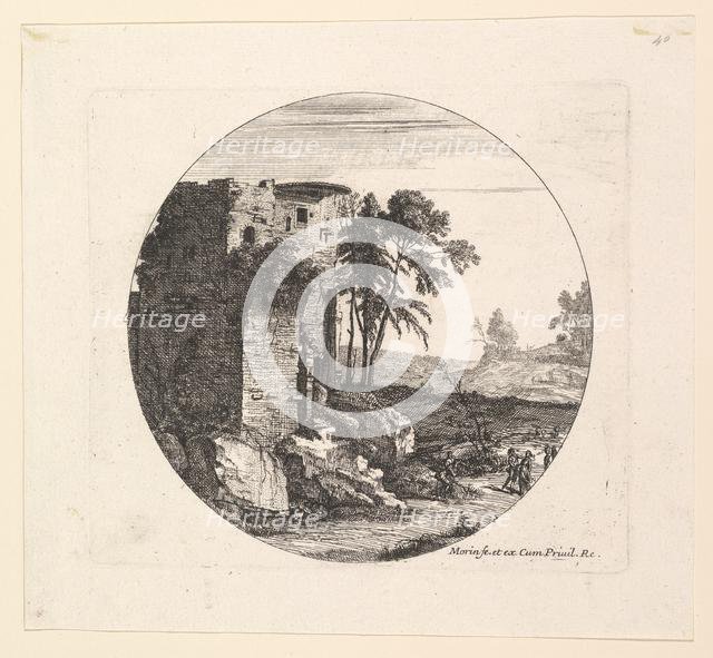 Les Ruines a gauche. Creator: Jean Morin.