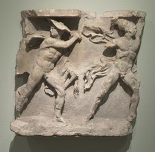 Relief of Hermes and Ares, 200s BC. Creator: Unknown.