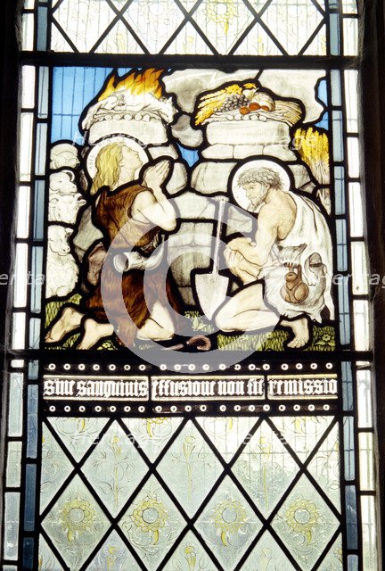 Window in All Saints' church, Middleton Cheney, Northamptonshire, 1963. Artist: Laurence Goldman
