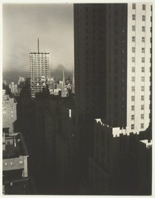 From My Window at the Shelton, West, 1931. Creator: Alfred Stieglitz.