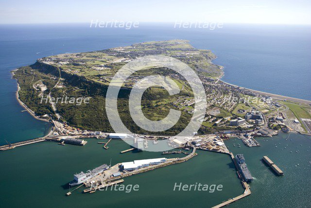 Portland Harbour and the Isle of Portland, Dorset, 2007. Artist: Historic England Staff Photographer.