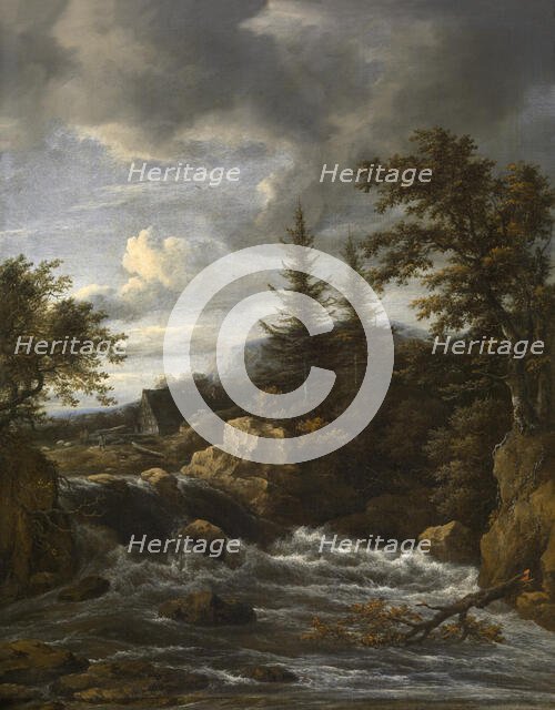 Waterfall in Norway, c1650-1680. Creator: Jacob van Ruisdael.