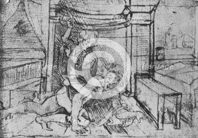 'Aristotle and Phyllis', c1480 (1945). Artist: Leonardo da Vinci.