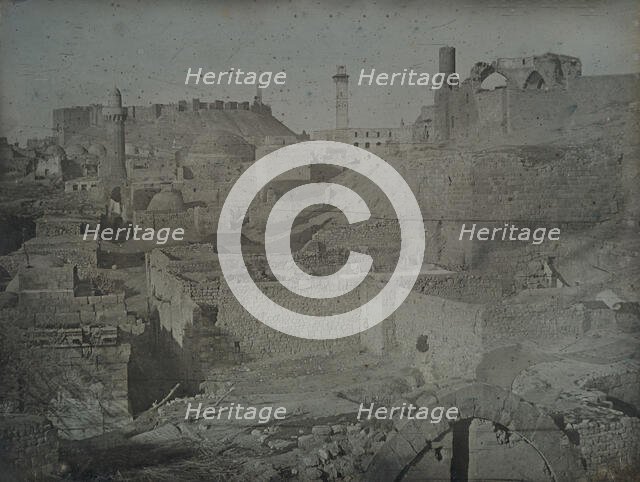 Aleppo, Viewed from the Antioch Gate, 1844. Creator: Joseph Philibert Girault De Prangey.