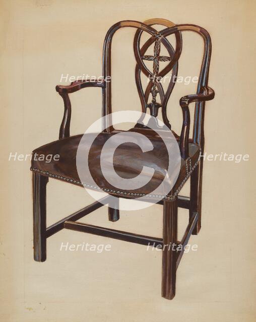Chair, 1935/1942. Creator: Rolland Livingstone.