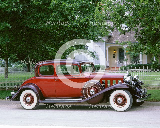 1932 Cadillac V8 opera coupe. Artist: Unknown.