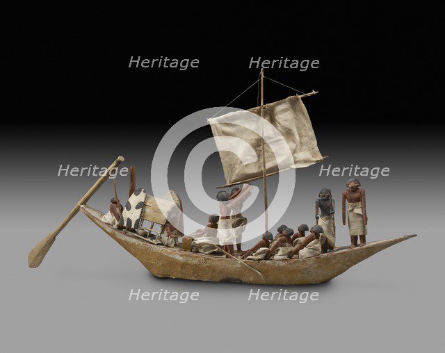 Model of boat, IXth - XIth Dynasty, c2125 -c1940 BC. Artist: Unknown.