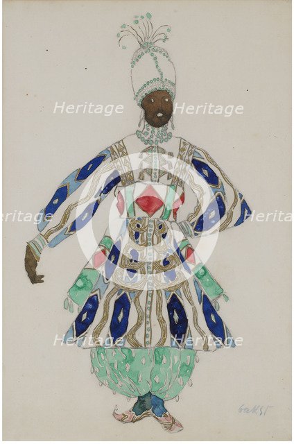 Costume design for the revue Aladin, or the Wonderful Lamp. Artist: Bakst, Léon (1866-1924)