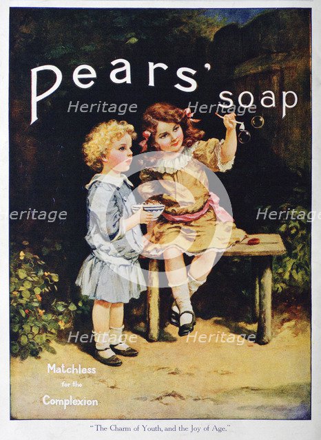 'The Charm of Youth, and the Joy of Age', Pears soap advert, 1916. Artist: Unknown