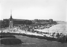 The seafront and clock tower at Margate, Kent, 1890-1910. Artist: Unknown