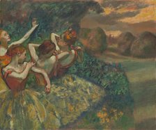 Four Dancers, c. 1899. Creator: Edgar Degas.