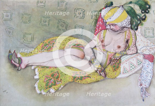The Yellow Sultan's Wife, 1916. Artist: Bakst, Léon (1866-1924)