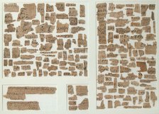 Papyri Fragments, Coptic, 7th century. Creator: Unknown.