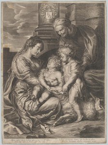 The Virgin and Child with Saint Elizabeth and Saint John the Baptist, ca. 1650-1700. Creator: Anon.
