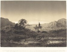 Dijolé D. Quijote: sancho amigo, la noche se nos va entrando..., c. 1855. Creator: Célestin Nanteuil.