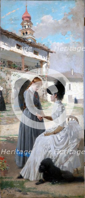 Visit to the convent, 1887.