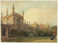 University Buildings from Exeter College Gardens, n.d. Creator: Frederick Mackenzie.