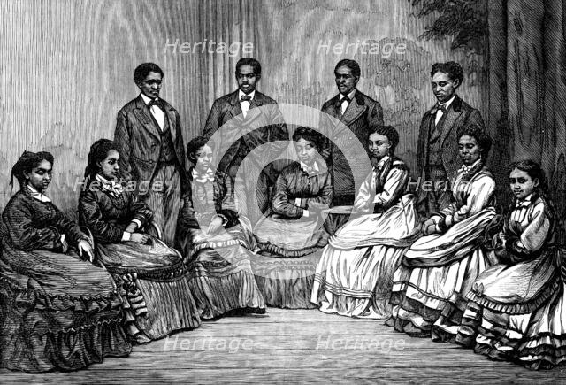 The Jubilee Singers for the Fisk University College, 1873. Creator: Unknown.