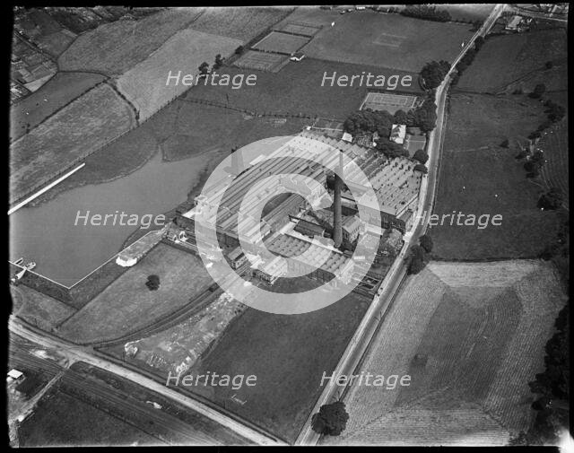 Green Lane Dye Works, Yeadon, West Yorkshire, c1930s. Creator: Arthur William Hobart.