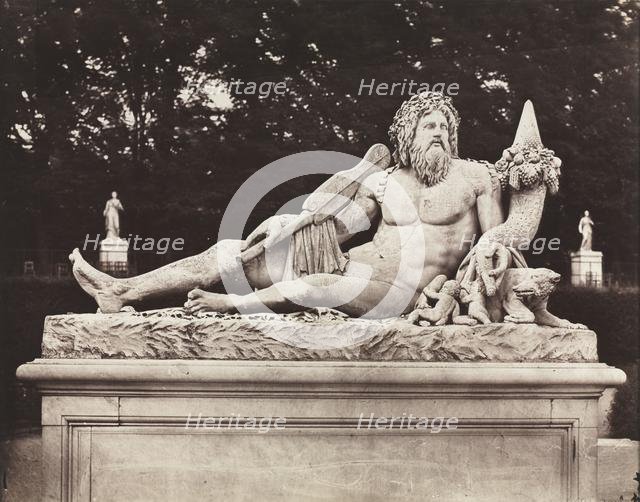 The Tiber, Tuileries Garden, Paris, 1859. Creator: Charles Nègre (French, 1820-1880).