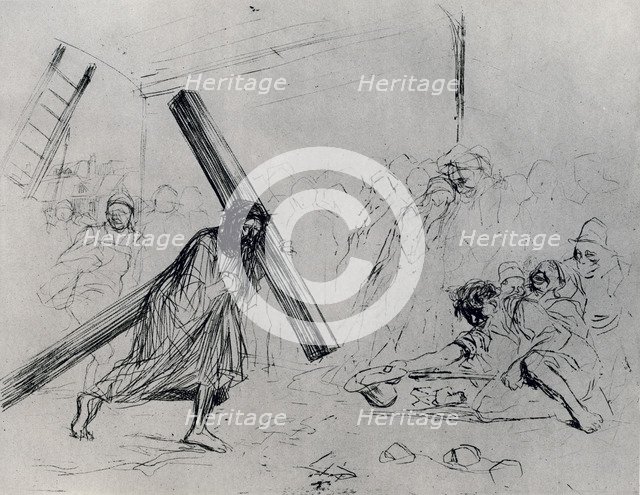 'Christ Carrying the Cross', 1925.Artist: Jean Louis Forain
