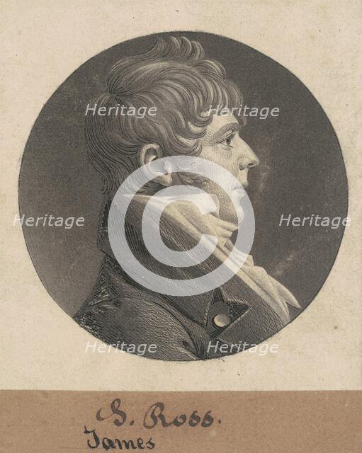 J. Ross, 1803. Creator: Charles Balthazar Julien Févret de Saint-Mémin.