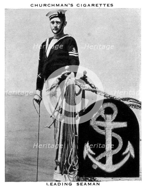 Leading Seaman, 1937.Artist: WA & AC Churchman