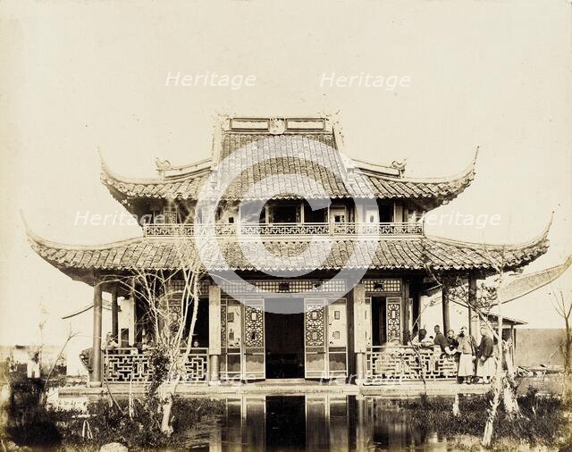 Tea Room on Water, 1860. Creator: Felice Beato.