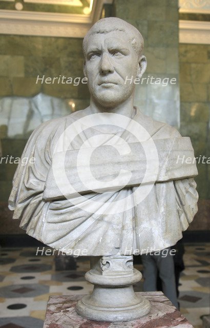 Portrait bust of the Roman Emperor Philip the Arab, c mid 3rd century Artist: Unknown