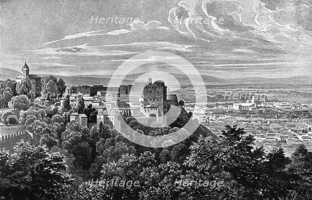 The Alhambra, Granada, Spain, 1902. Artist: Daudet