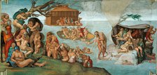 The Deluge (Sistine Chapel ceiling in the Vatican), 1508-1512. Creator: Buonarroti, Michelangelo (1475-1564).