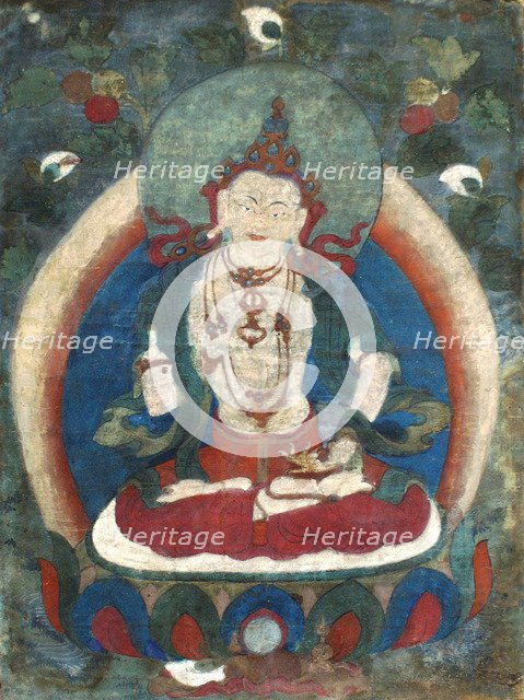 Vajrasattva, Early 19th century. Artist: Tibetan culture  
