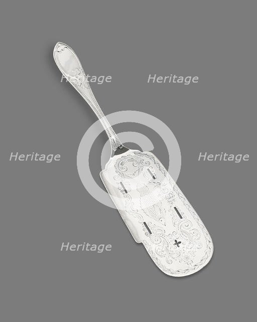 Fish Slice, c. 1830/60. Creator: Newell Harding & Co.