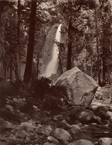 Lower Yosemite Fall, 1,600 feet, ca. 1872, printed ca. 1876. Creator: Attributed to Carleton E. Watkins.