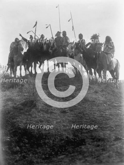 On the hilltop, c1908. Creator: Edward Sheriff Curtis.